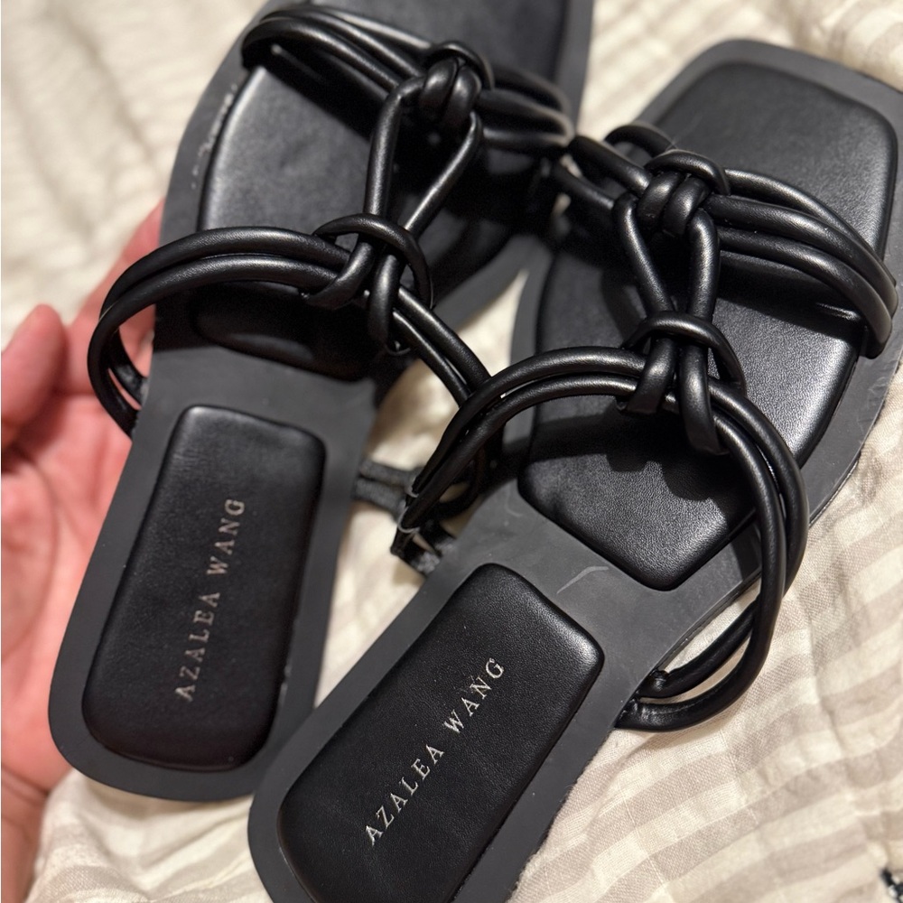 Azalea Wang Black Women's Sandals Eu 39 NWOT